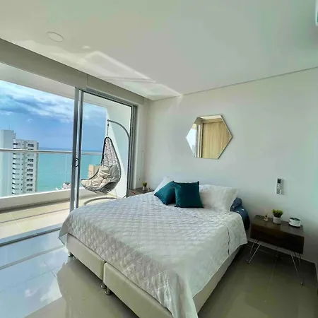 Apartamento Moderno Y Lujoso Con Vista Al Mar Piso 1903 - Cerca A Ciudad Amurallada Cartagena