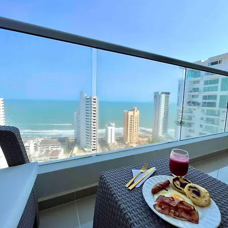 Moderno Y Lujoso Con Vista Al Mar Piso 1903 - Cerca A Ciudad Amurallada Apartamento Cartagena